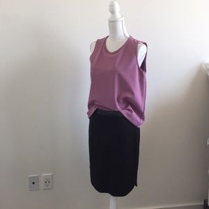 Ann Taylor pink sleeveless shirt